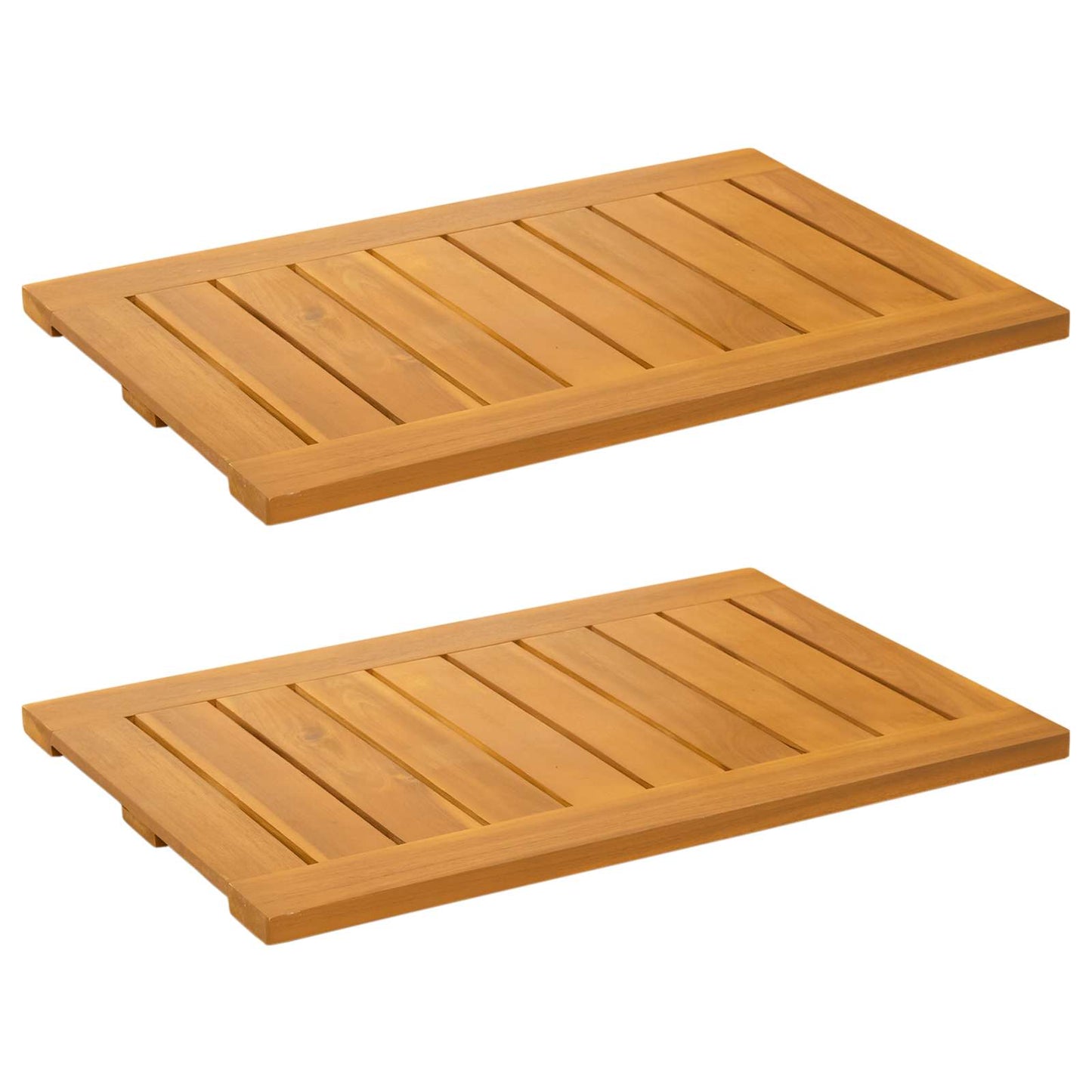 Vidaxxl alfombra de baño liso marrón 60 x 40 cm madera