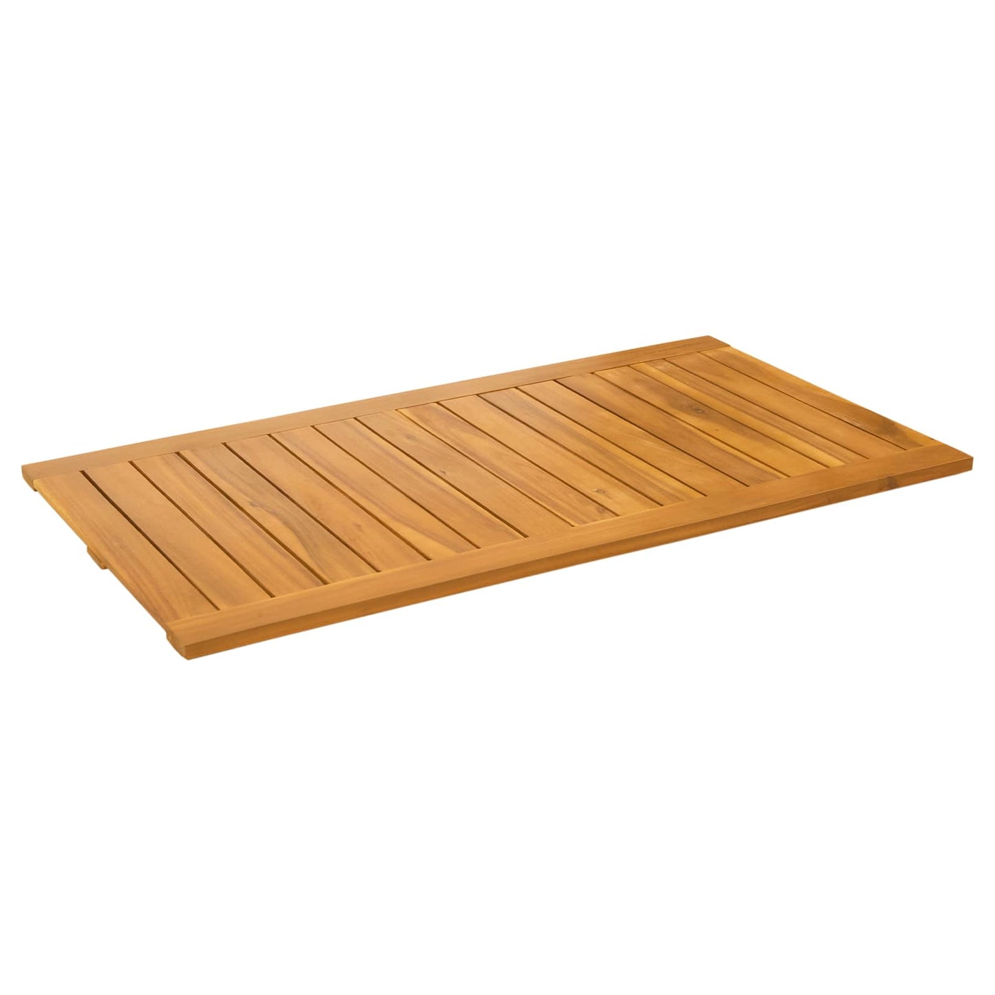 Vidaxxl alfombra de baño liso marrón 100 x 55 cm madera