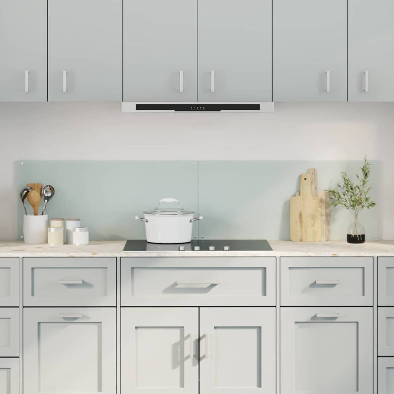 Vidaxl keuken spatscherm 2 pcs wit 90 x 40 cm gehard glas
