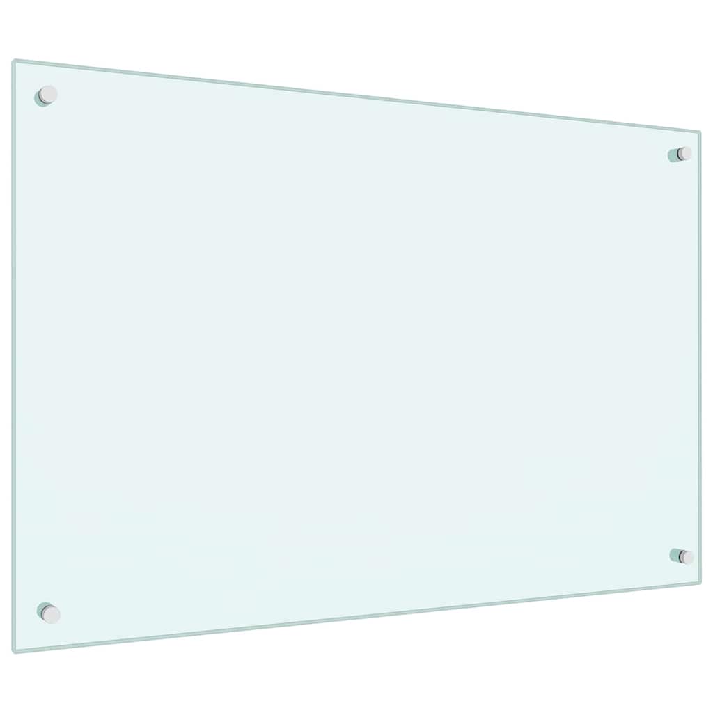 Vidaxxl salpicadero de cocina 2 piezas blanco 90 x 60 cm vidrio templado