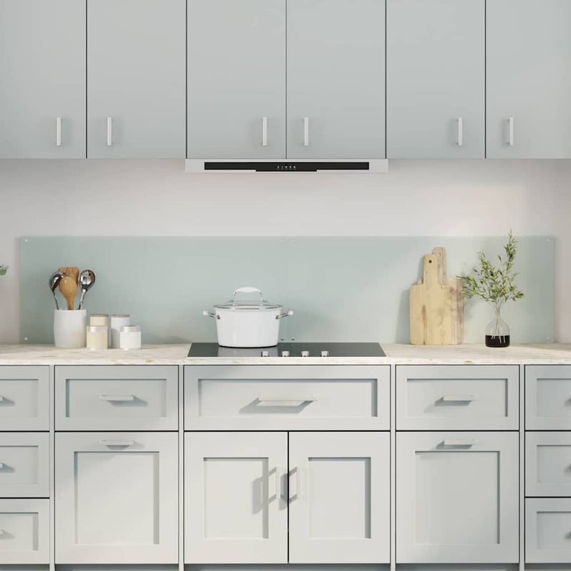 VidaXL salpicadero de cocina 2 uds blanco 100 x 40 cm vidrio templado