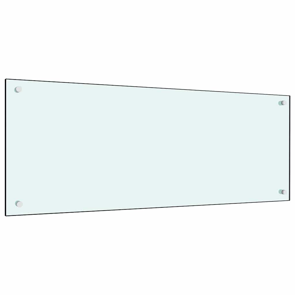 VidaXL salpicadero de cocina 2 uds blanco 100 x 40 cm vidrio templado