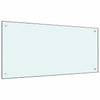 Vidaxxl salpicadero de cocina 2 piezas blanco 100 x 50 cm vidrio templado