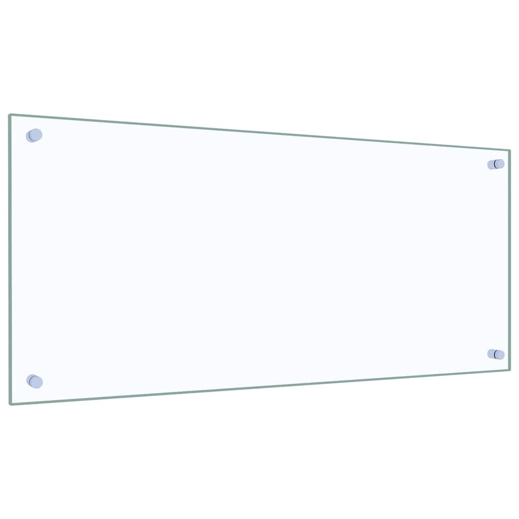 Vidaxxl salpicadero de cocina 2 uds cristal templado transparente 90 x 40 cm