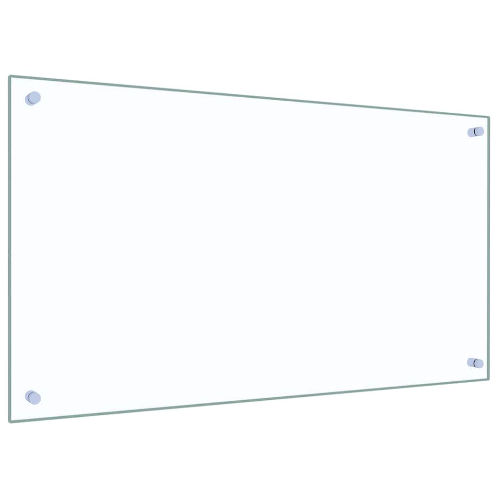 Vidaxxl salpicadero de cocina 2 uds cristal templado transparente 90 x 50 cm