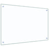 Vidaxxl salpicadero de cocina 2 uds cristal templado transparente 90 x 60 cm