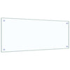 VidaXL salpicadero de cocina 2 uds cristal templado transparente 100 x 40 cm
