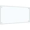 Vidaxxl salpicadero de cocina 2 uds cristal templado transparente 100 x 50 cm