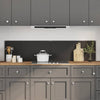 Vidaxxl salpicadero de cocina 2 piezas negro 90 x 40 cm vidrio templado