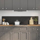 Vidaxxl salpicadero de cocina 2 piezas negro 90 x 40 cm vidrio templado