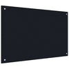 Vidaxxl salpicadero de cocina 2 piezas negro 90 x 50 cm vidrio templado