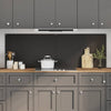 Vidaxxl salpicadero de cocina 2 piezas negro 90 x 60 cm vidrio templado