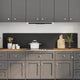 Vidaxxl salpicadero de cocina 2 piezas negro 100 x 40 cm vidrio templado