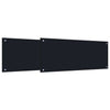 Vidaxxl salpicadero de cocina 2 piezas negro 100 x 40 cm vidrio templado