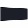 Vidaxxl salpicadero de cocina 2 piezas negro 100 x 40 cm vidrio templado