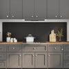 Vidaxxl salpicadero de cocina 2 piezas negro 100 x 60 cm vidrio templado