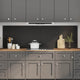 Vidaxxl salpicadero de cocina 2 piezas negro 100 x 60 cm vidrio templado