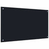 Vidaxxl salpicadero de cocina 2 piezas negro 100 x 60 cm vidrio templado