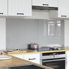 Vidaxxl salpicadero de cocina 2 piezas gris claro 70 x 60 cm vidrio templado