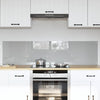 Vidaxl keuken spatscherm 2 pcs lichtgrijs 80 x 40 cm gehard glas