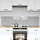 Vidaxxl salpicadero de cocina 2 piezas gris claro 80 x 40 cm vidrio templado
