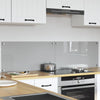 Vidaxl keuken spatscherm 2 pcs lichtgrijs 80 x 40 cm gehard glas