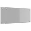 Vidaxl keuken spatscherm 2 pcs lichtgrijs 80 x 40 cm gehard glas