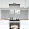 Vidaxxl salpicadero de cocina 2 piezas gris claro 80 x 50 cm vidrio templado