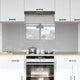 Vidaxxl salpicadero de cocina 2 piezas gris claro 80 x 60 cm vidrio templado