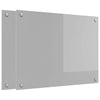 Vidaxxl salpicadero de cocina 2 piezas gris claro 80 x 60 cm vidrio templado