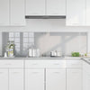 Vidaxxl salpicadero de cocina 2 piezas gris claro 90 x 50 cm vidrio templado