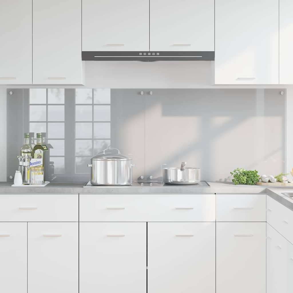 Vidaxxl salpicadero de cocina 2 piezas gris claro 90 x 60 cm vidrio templado