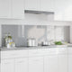 Vidaxxl salpicadero de cocina 2 piezas gris claro 100 x 50 cm vidrio templado