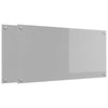 Vidaxxl salpicadero de cocina 2 piezas gris claro 100 x 50 cm vidrio templado