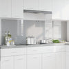 Paraschizzi cucina Vidaxxl 2 pezzi in vetro temperato grigio chiaro 100 x 60 cm