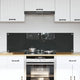 Vidaxxl salpicadero de cocina 2 piezas gris oscuro 70 x 40 cm vidrio templado