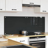 Vidaxxl salpicadero de cocina 2 piezas gris oscuro 70 x 50 cm vidrio templado