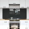 Vidaxxl salpicadero de cocina 2 piezas gris oscuro 70 x 60 cm vidrio templado