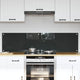 Vidaxxl salpicadero de cocina 2 piezas gris oscuro 80 x 40 cm vidrio templado