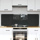 Vidaxxl salpicadero de cocina 2 piezas gris oscuro 80 x 50 cm vidrio templado