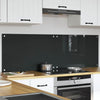 Vidaxxl salpicadero de cocina 2 piezas gris oscuro 80 x 50 cm vidrio templado