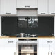 Vidaxxl salpicadero de cocina 2 piezas gris oscuro 80 x 60 cm vidrio templado