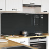 Vidaxxl salpicadero de cocina 2 piezas gris oscuro 80 x 60 cm vidrio templado