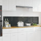 Vidaxxl salpicadero de cocina 2 piezas gris oscuro 90 x 40 cm vidrio templado