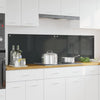 Vidaxxl salpicadero de cocina 2 piezas gris oscuro 90 x 50 cm vidrio templado