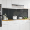 Vidaxxl salpicadero de cocina 2 piezas gris oscuro 90 x 60 cm vidrio templado