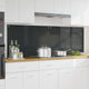Vidaxxl salpicadero de cocina 2 piezas gris oscuro 90 x 60 cm vidrio templado