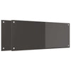 Vidaxxl salpicadero de cocina 2 piezas gris oscuro 100 x 40 cm vidrio templado