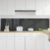 Vidaxxl salpicadero de cocina 2 piezas gris oscuro 100 x 50 cm vidrio templado
