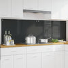Vidaxxl salpicadero de cocina 2 piezas gris oscuro 100 x 60 cm vidrio templado